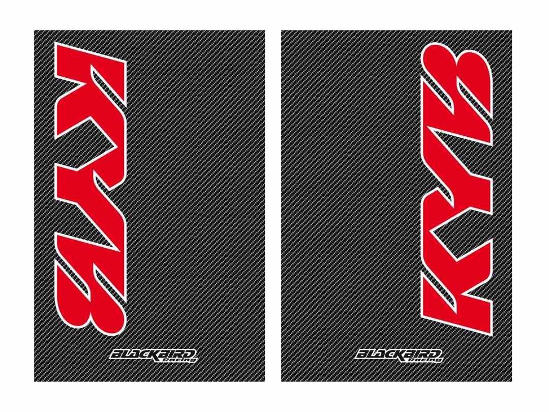 Blackbird Komplet Naklejek Oklein Na Teleskopy Kayaba-Carbon