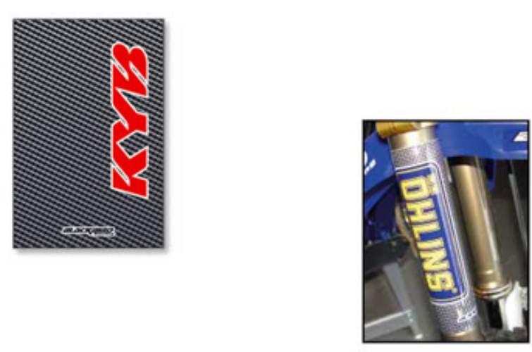 Blackbird Komplet Naklejek Oklein Na Teleskopy Kayaba-Carbon - zdjęcie 2
