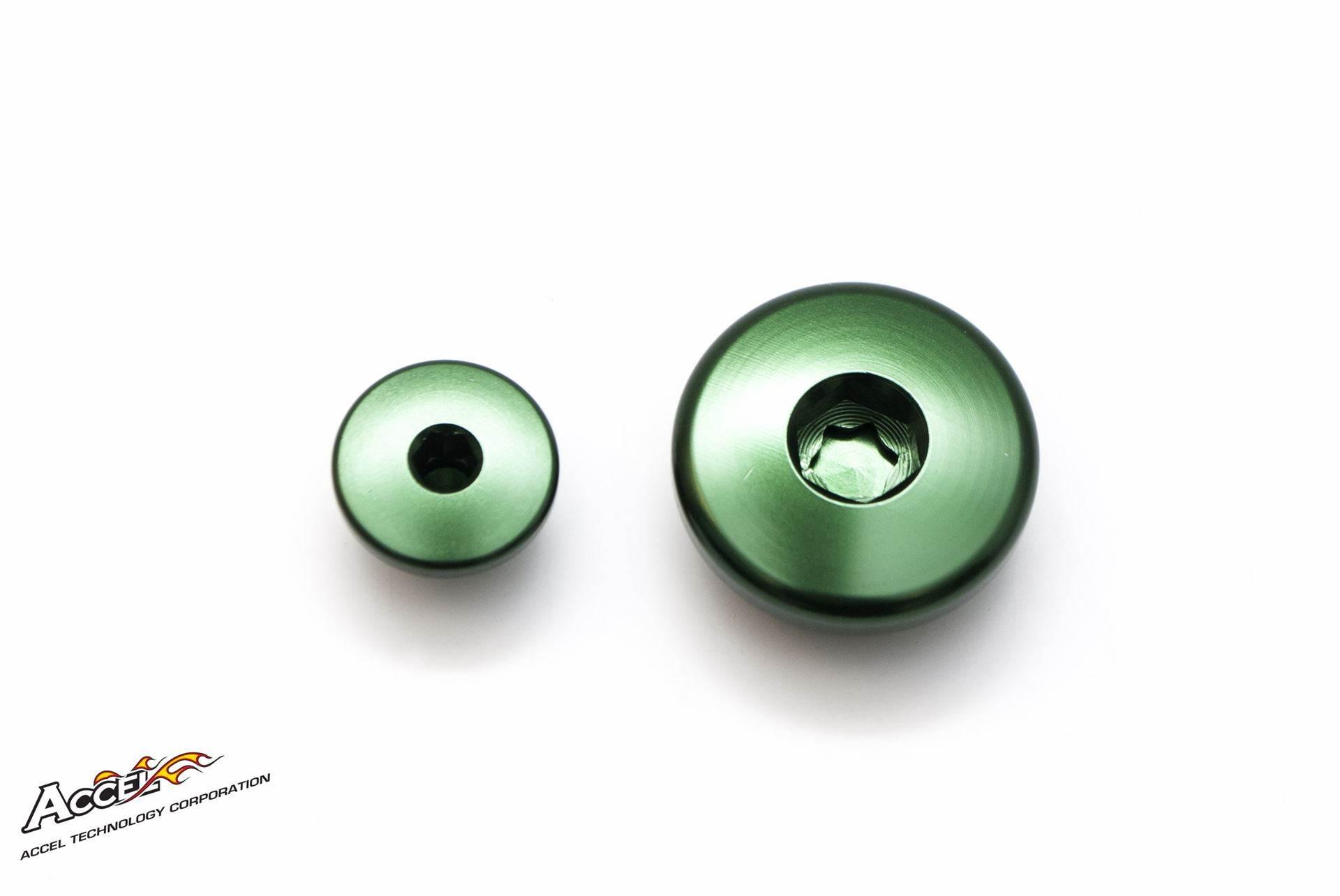 Accel Korki Inspekcyjne Silnika Suzuki Kawasaki Kx 250F '10-'13 Kolor Zielo