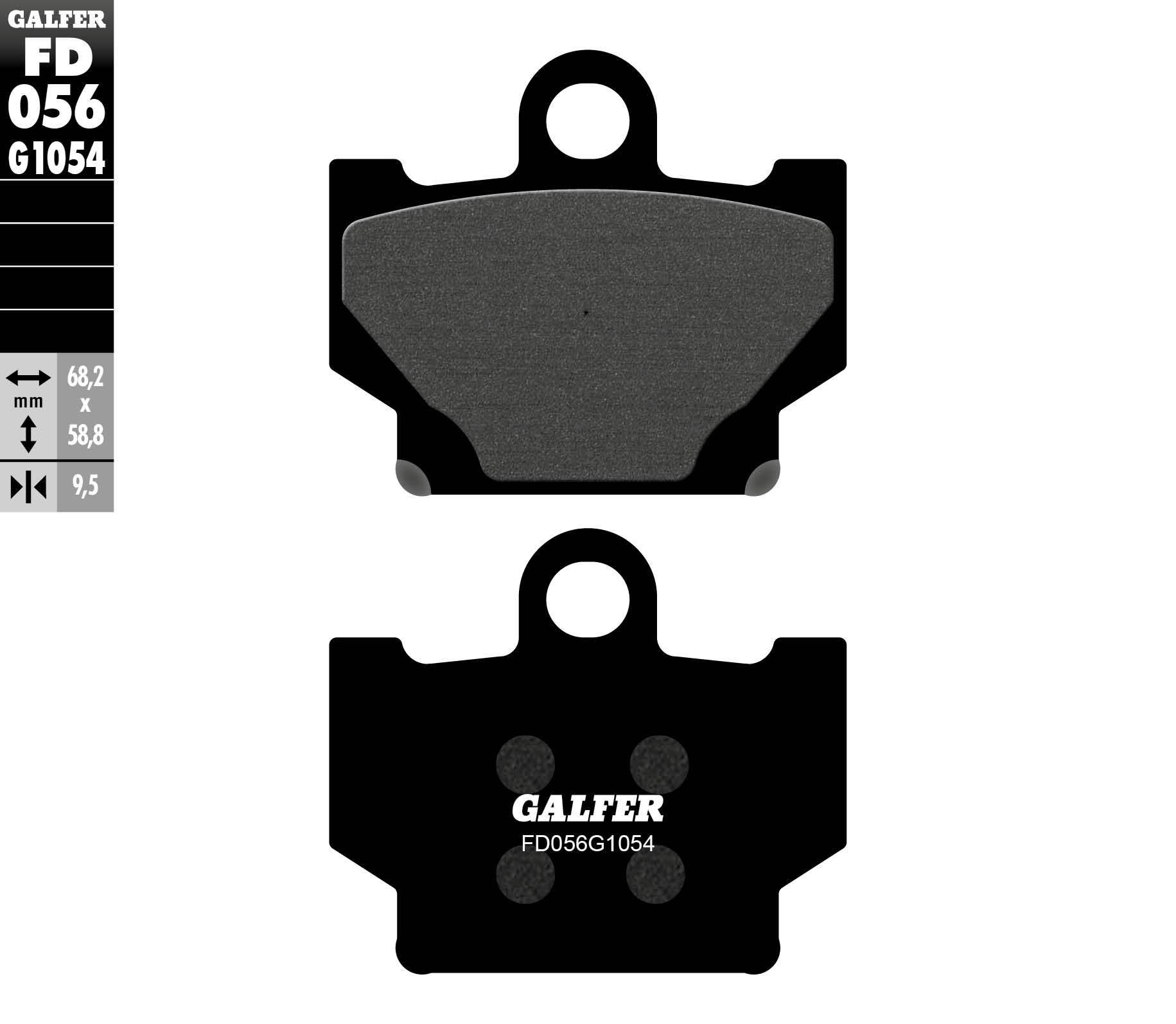 Galfer Klocki Hamulcowe Kh081 Półmetaliczne