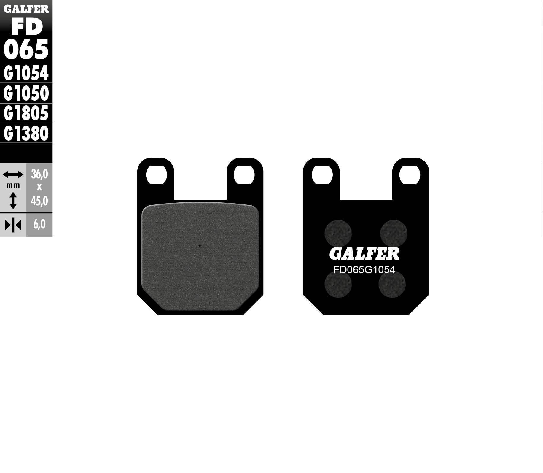 Galfer Klocki Hamulcowe Kh115 Półmetaliczne