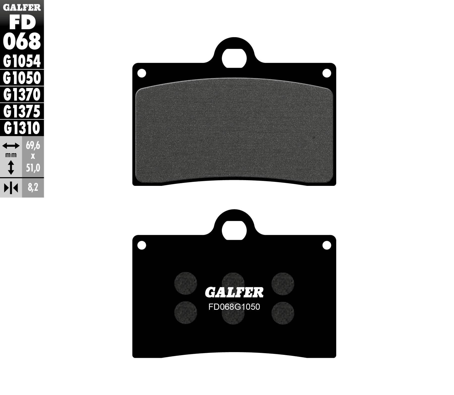 Galfer Klocki Hamulcowe Kh095 Półmetaliczne Scooter