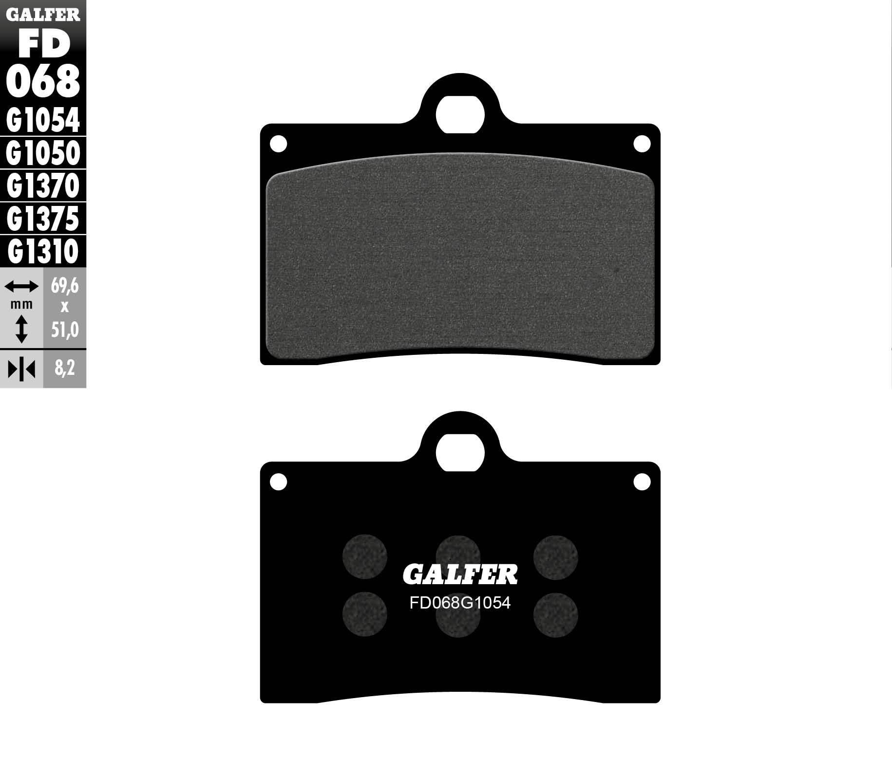 Galfer Klocki Hamulcowe Kh095 Półmetaliczne