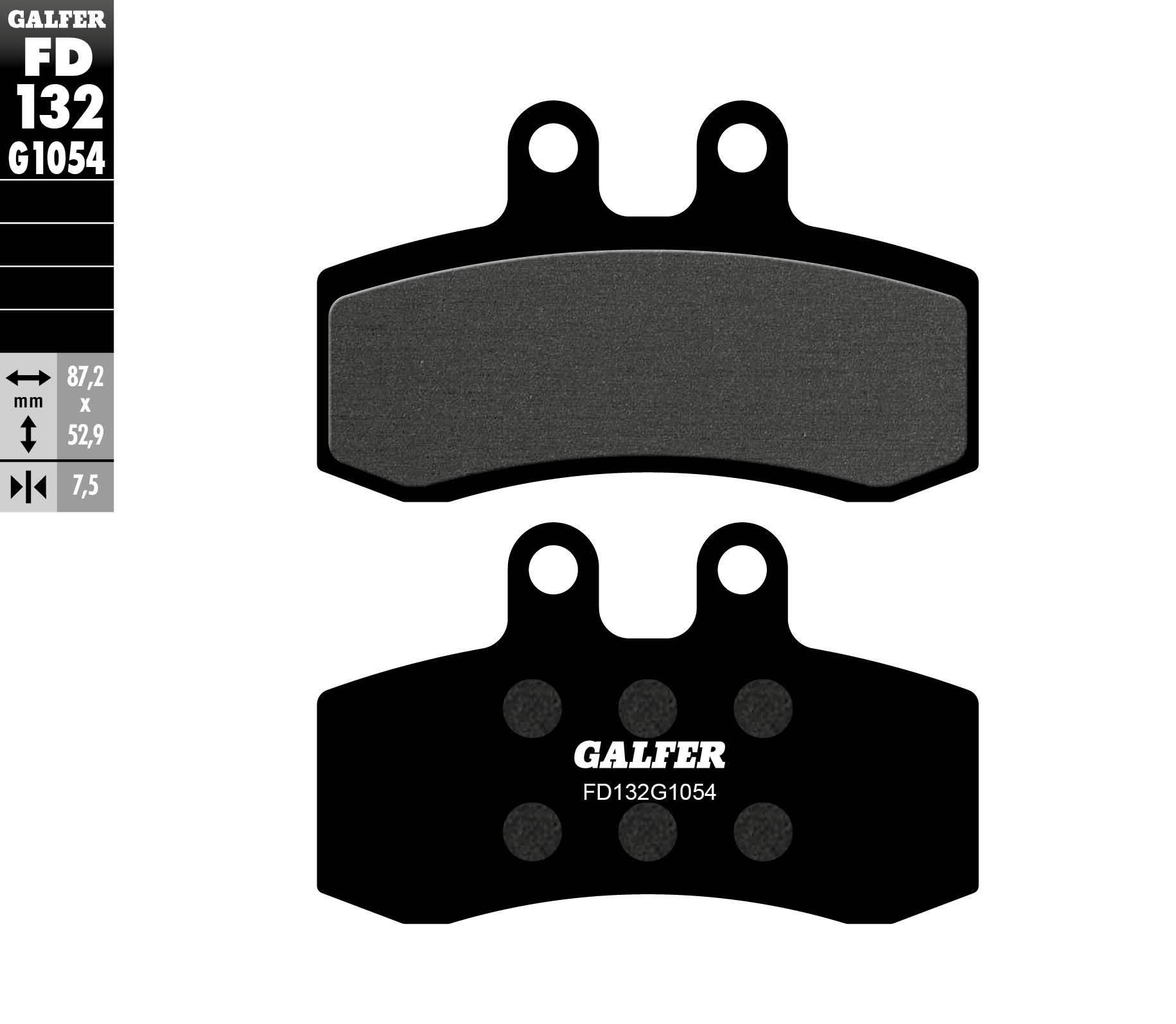 Galfer Klocki Hamulcowe Kh177 Półmetaliczne