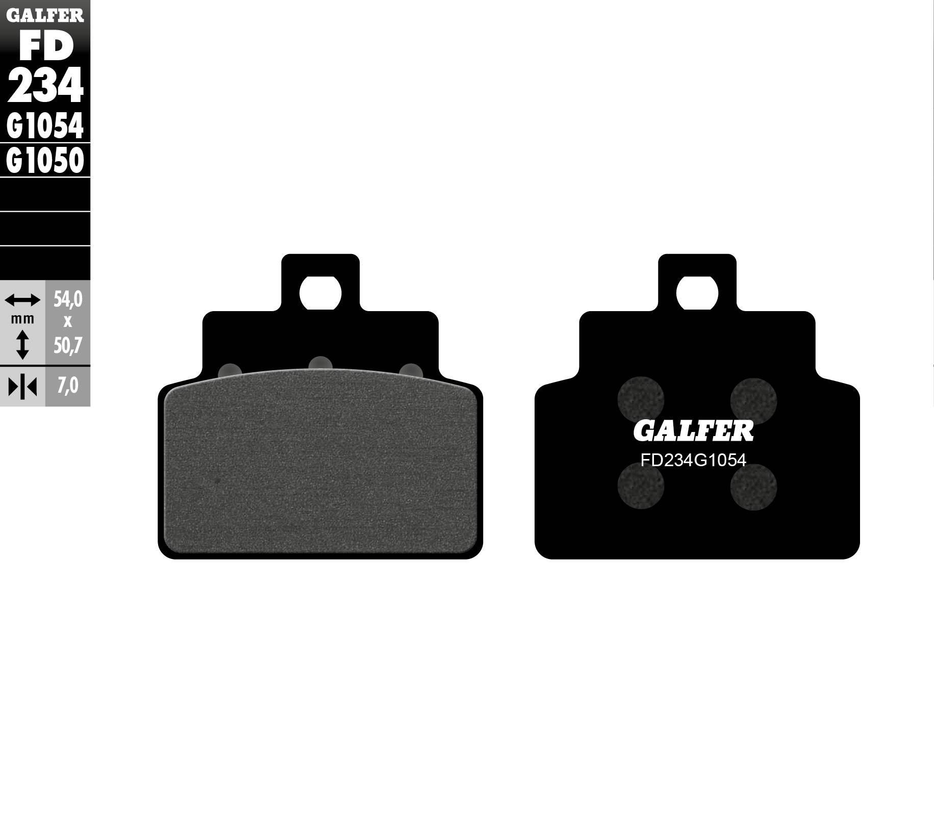 Galfer Klocki Hamulcowe Kh301 Półmetaliczne Skutery Aprilia