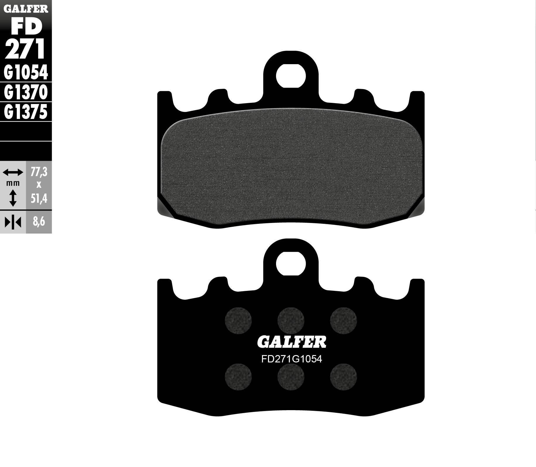 Galfer Klocki Hamulcowe Kh335 Półmetaliczne Bmw Przód R1100/1200, K1300