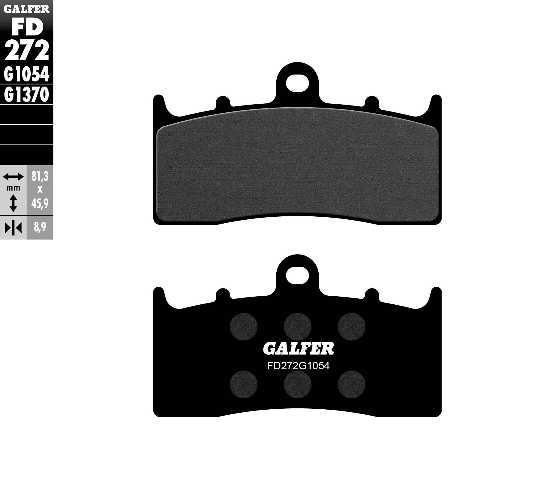 Galfer Klocki Hamulcowe Kh294 Kh613 Półmetaliczne