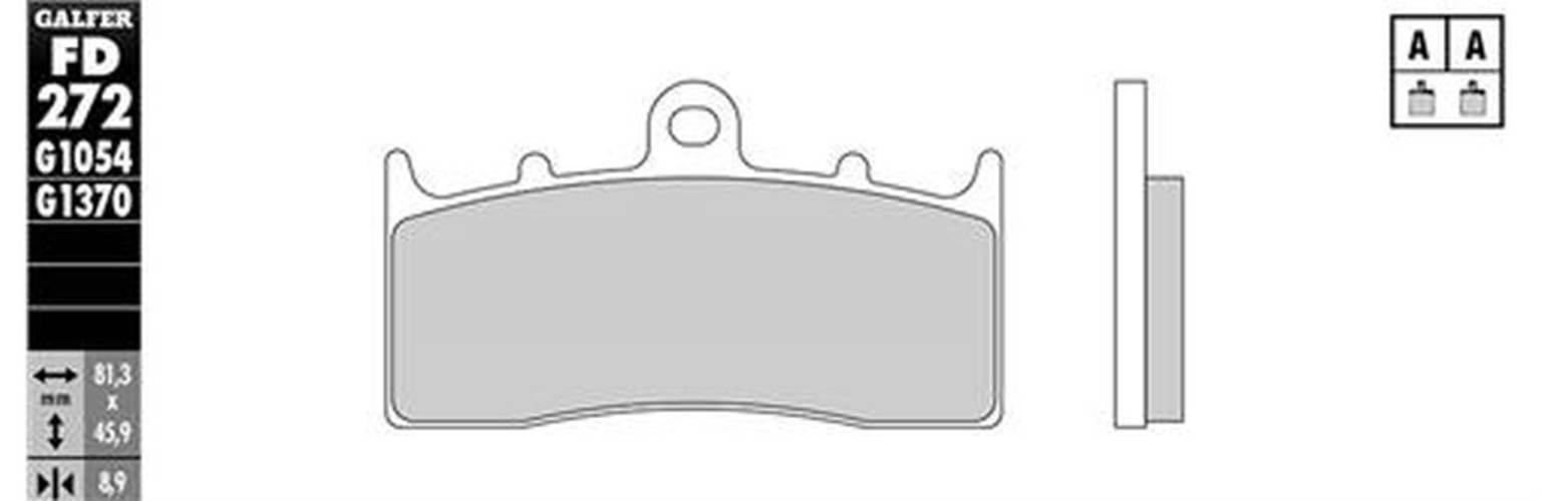 Galfer Klocki Hamulcowe Kh294 Kh613 Półmetaliczne Oferta Specjalna