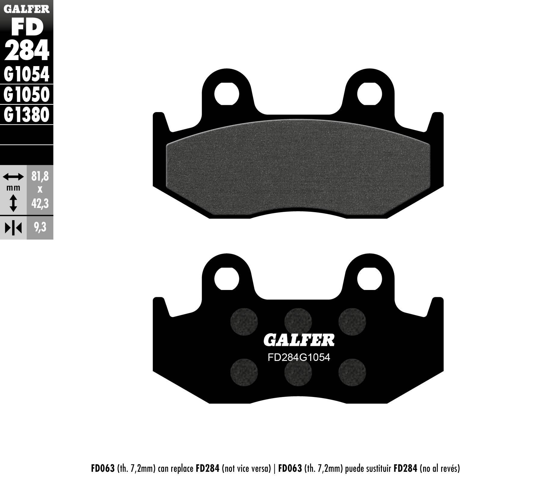 Galfer Klocki Hamulcowe Kh323 Półmetaliczne Grubość 9,2 Mm