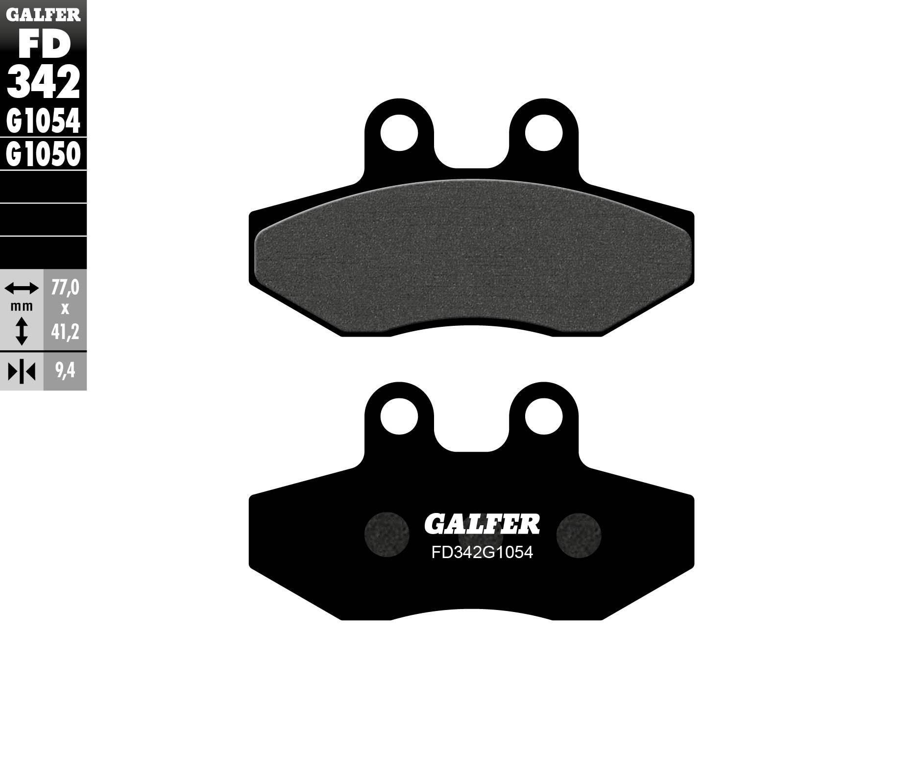 Galfer Klocki Hamulcowe Kh393 Półmetaliczne Skutery Yamaha/ Mbk