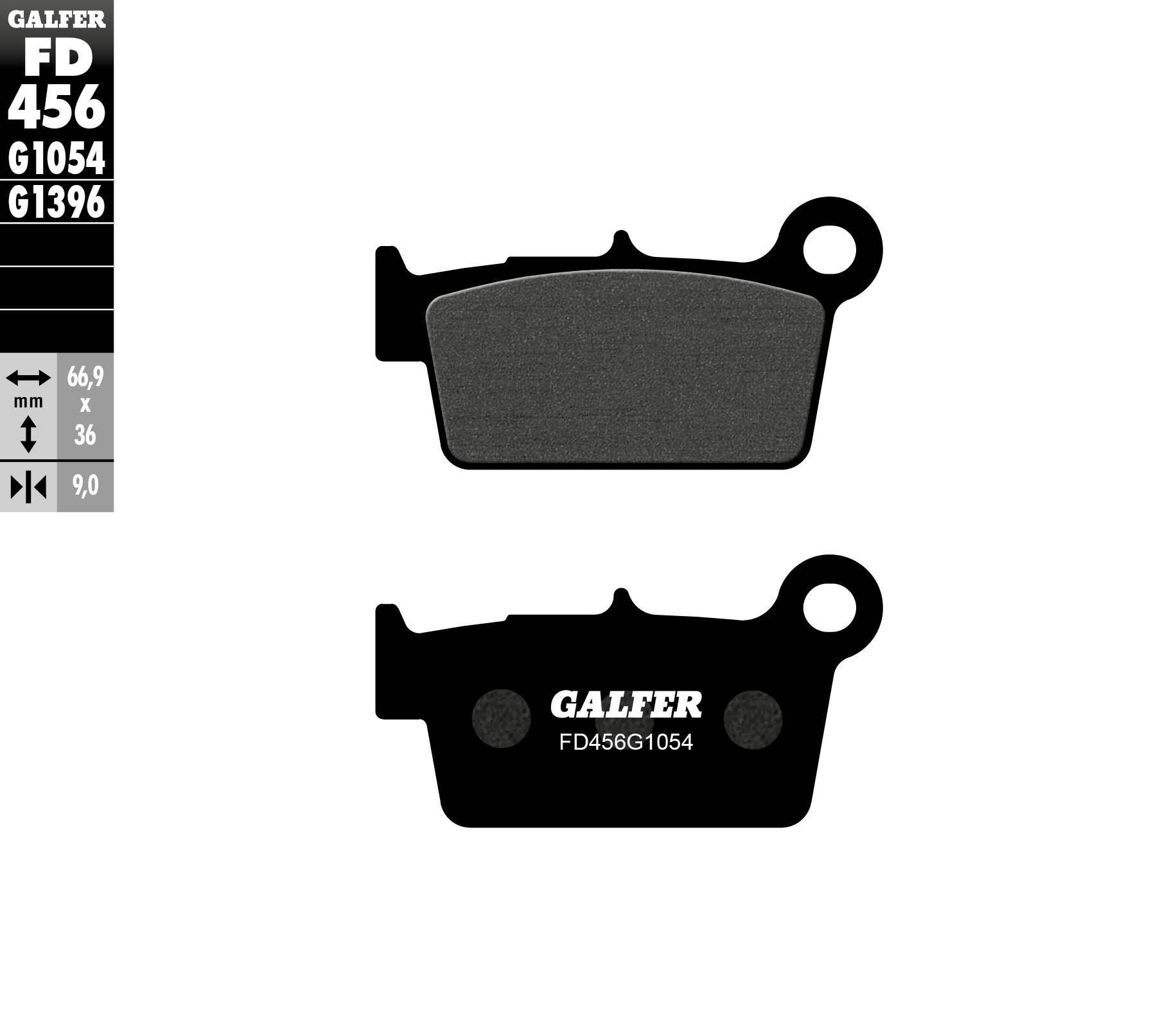 Galfer Klocki Hamulcowe Kh367/2 Półmetaliczne