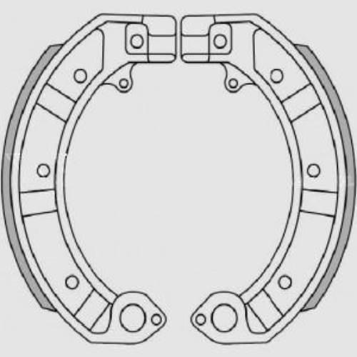Brenta Szczęki Hamulcowe Piaggio Pk 50/125, Px 125/150/200, Gs 160, Ss 180/