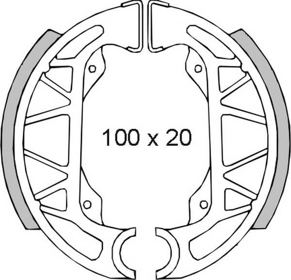 Brenta Szczęki Hamulcowe Gilera Storm Piaggio Free/Nrg/Ntt/ Sfera/Typhoon 1