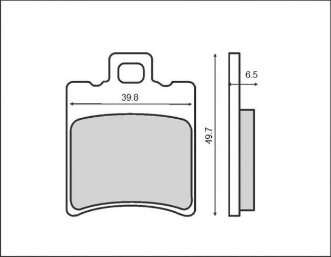 Brenta Klocki Hamulcowe Kh193 Organic Skutery Przód+Tył Ft 3010