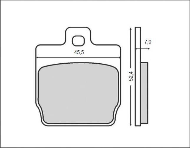 Brenta Klocki Hamulcowe Kh268 Organic Yamaha/ Mbk Ft 3016