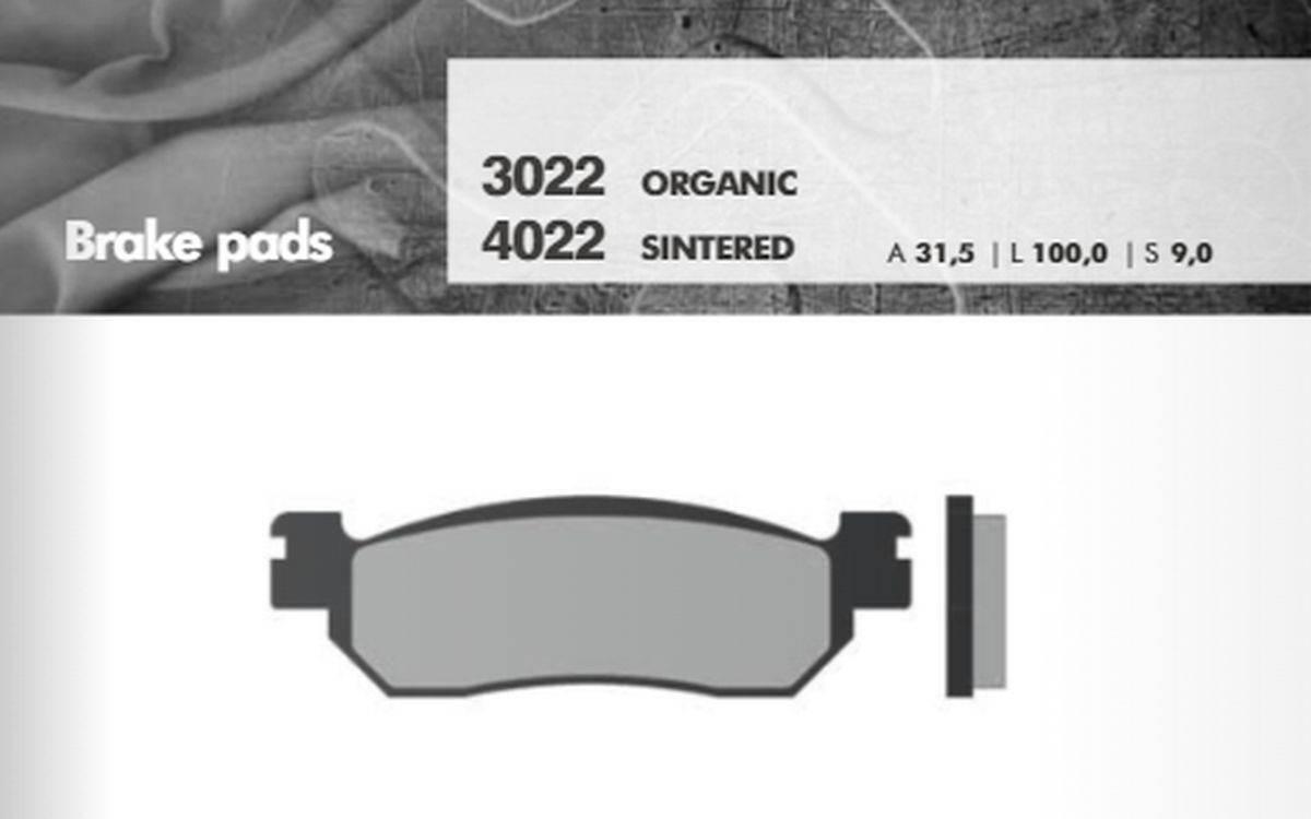 Brenta Klocki Hamulcowe Kh275 Organic Yamaha/Mbk/Italjet, Przód+Tył