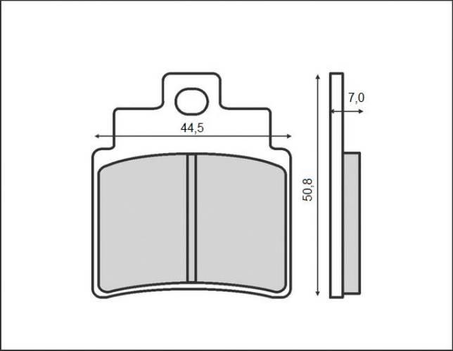 Brenta Klocki Hamulcowe Kh355 Organic Kymco/Sym