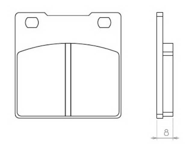 Brenta Klocki Hamulcowe Kh063 Organic Suzuki Gs/Gsx/Gsf/Gsxr/Rf/Sv- Tył