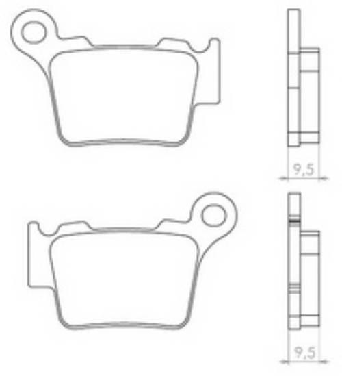 Brenta Klocki Hamulcowe Kh368 Organic
