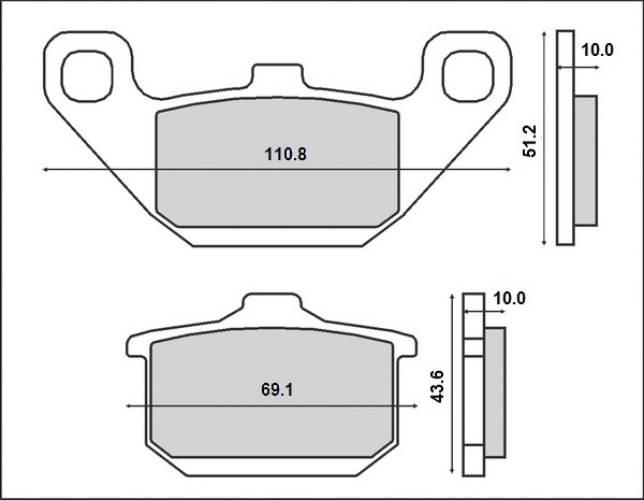 Brenta Klocki Hamulcowe Kh085 Organic