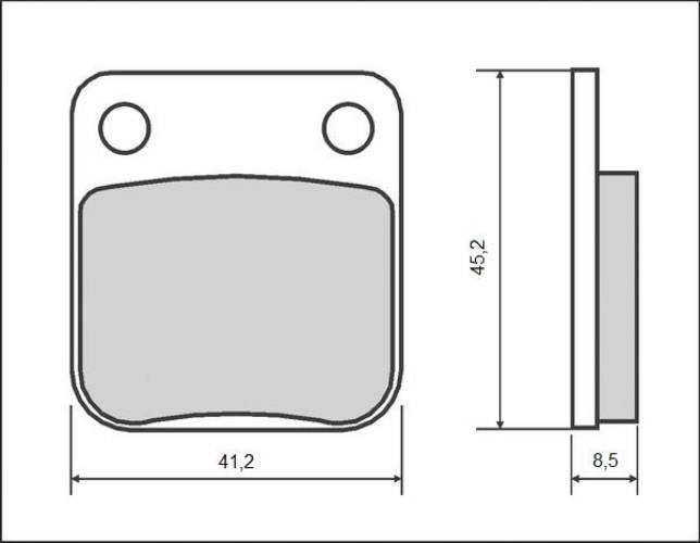 Brenta Klocki Hamulcowe Kh054 Kh257 Organic