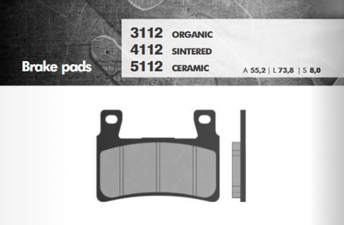 Brenta Klocki Hamulcowe Kh265 Kh296 Organic Przód