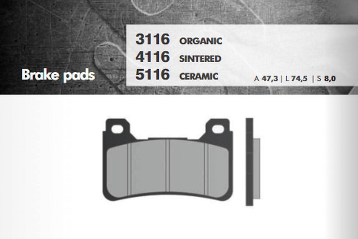 Brenta Klocki Hamulcowe Kh390 Organic Honda Cb/Cbr/Vfr Przód