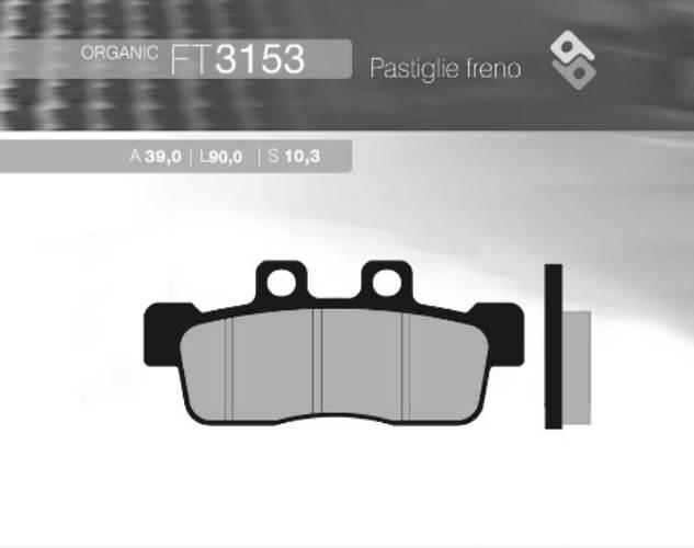 Brenta Klocki Hamulcowe Kh632 Yamaha Nxc 125 Cygnus '07-'10 Przód Ft 3153