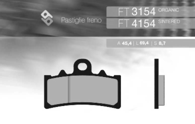 Brenta Klocki Hamulcowe Kh606 Ktm Duke 125/200/390 '11-'16 Przód Ft 3154
