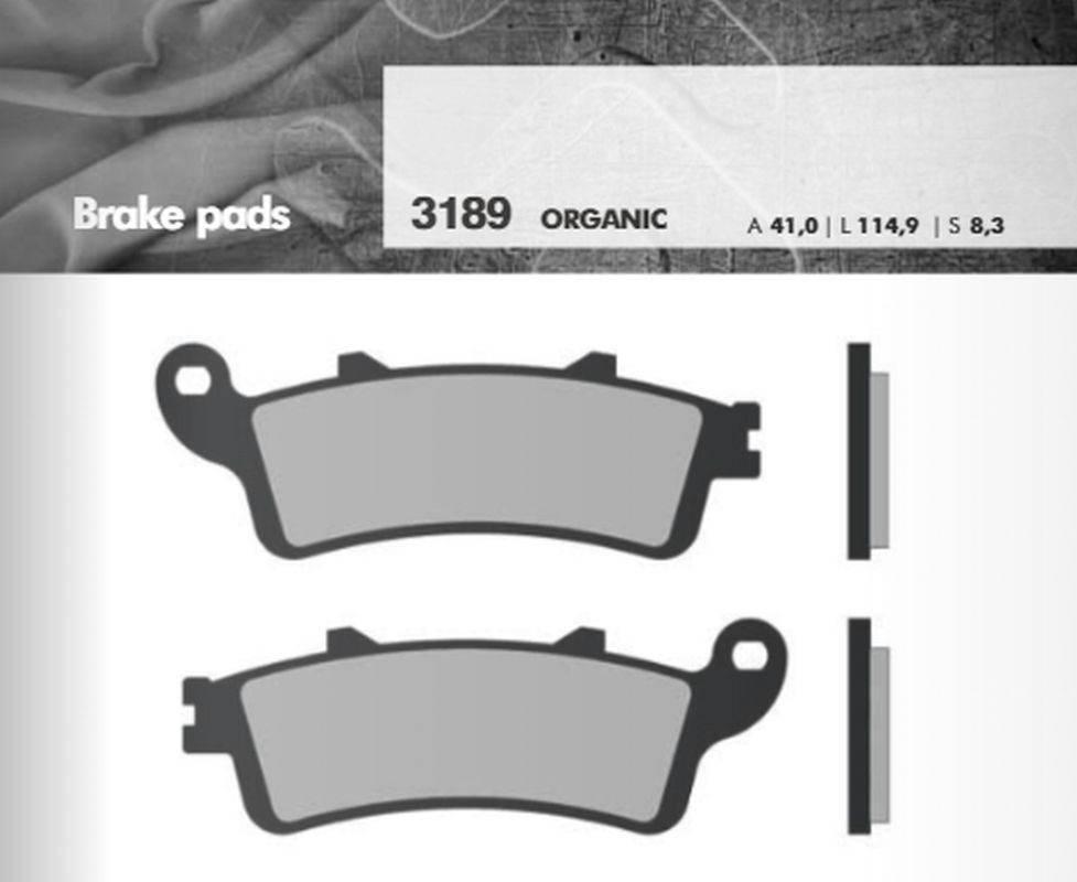 Brenta Klocki Hamulcowe Kh261 Kh281 Grubość 8,3Mm Ft 3189