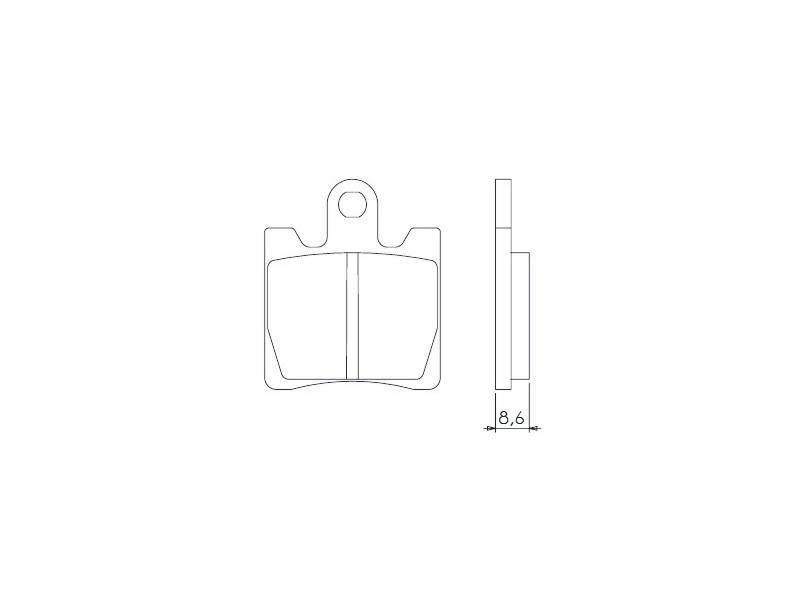 Brenta Klocki Hamulcowe Kh283 Kh423 Spiek Metaliczny Złote Ft 4018