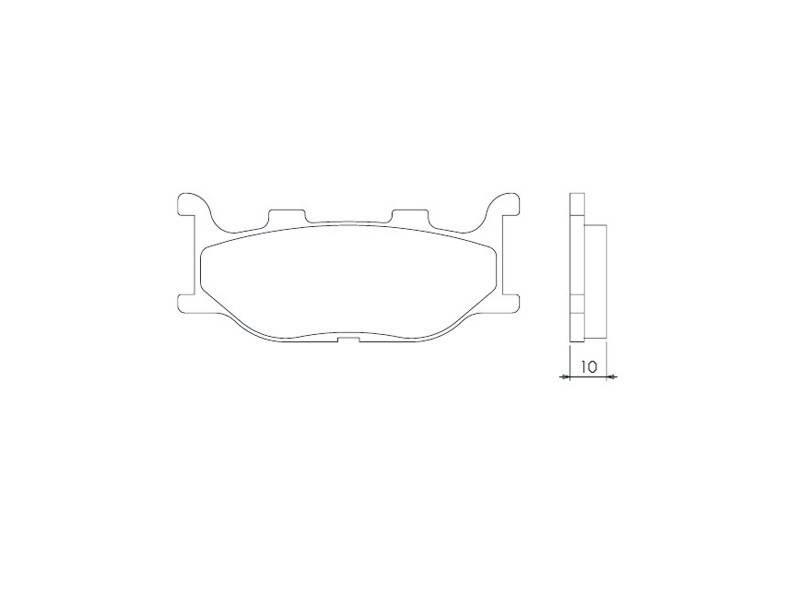 Brenta Klocki Hamulcowe Kh199 Spiek Metaliczny Złote Ft 4019