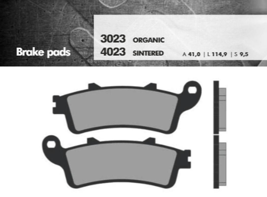 Brenta Klocki Hamulcowe Kh281 Kh261 Spiek Metaliczny Złote Grubość 9,5Mm Ft - zdjęcie 2