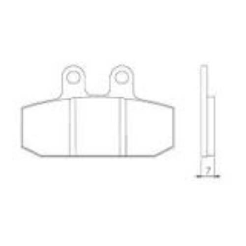 Brenta Klocki Hamulcowe Kh256 Kh113 Spiek Metaliczny Złote Ft 4026