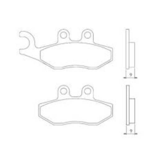 Brenta Klocki Hamulcowe Kh353 Spiek Metaliczny Złote Ft 4041