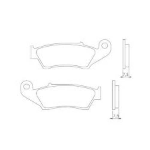 Brenta Klocki Hamulcowe Kh185 Spiek Metaliczny Złote Ft 4050