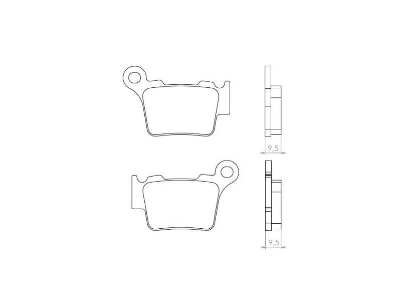 Brenta Klocki Hamulcowe Kh368 Spiek Metaliczny Złote Ft 4056