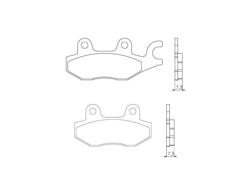 Brenta Klocki Hamulcowe Kh165 Kh215 Spiek Metaliczny Złote Ft 4064