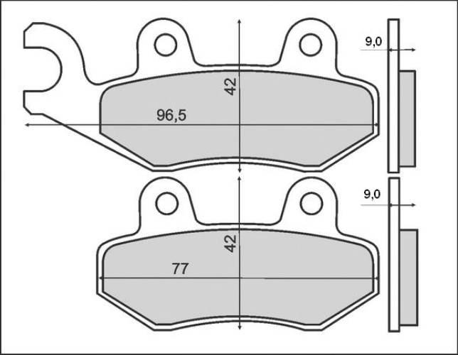 Brenta Klocki Hamulcowe Kh228 Spiek Metaliczny Złote Ft 4070