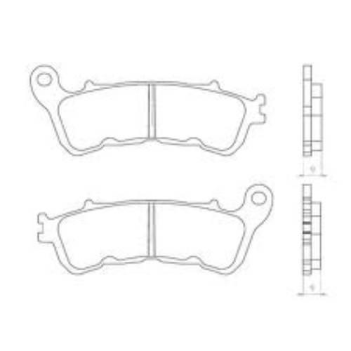 Brenta Klocki Hamulcowe Kh388 Spiek Metaliczny Złote Ft 4081