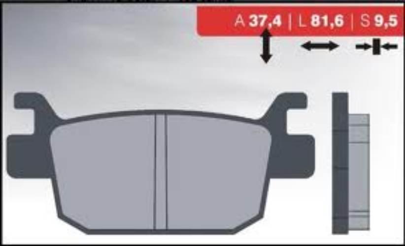 Brenta Klocki Hamulcowe Kh415 Spiek Metaliczny Złote Ft 4082