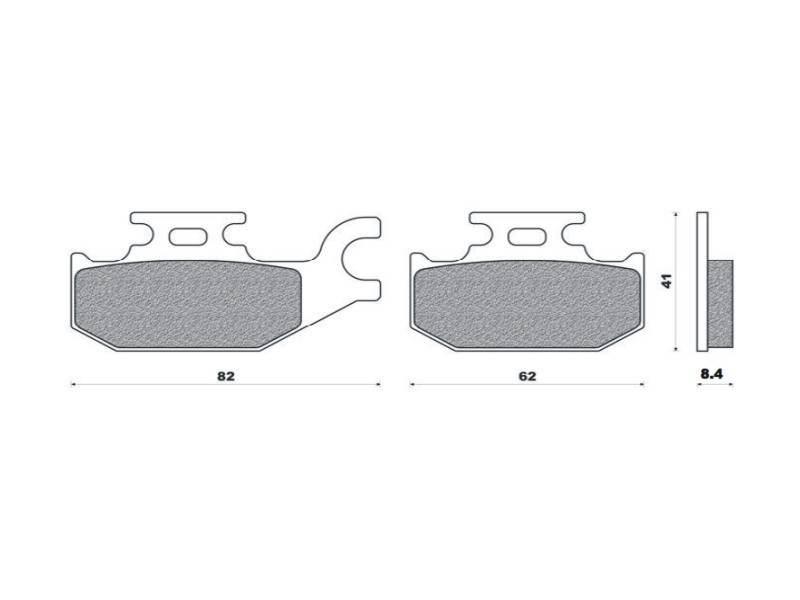 Brenta Klocki Hamulcowe Kh413 Spiek Metaliczny Złote Ft 4109