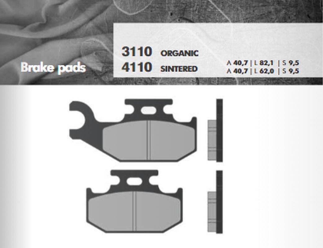 Brenta Klocki Hamulcowe Kh317 Kh414 Spiek Metaliczny Złote Grubość 9,5Mm Ft