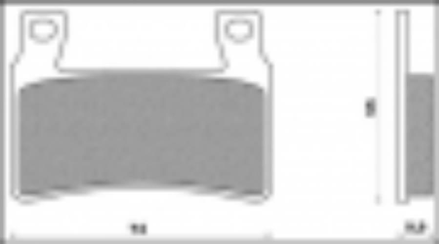 Brenta Klocki Hamulcowe Kh265 Kh296 Spiek Metaliczny Złote - Zastępują Ft 4