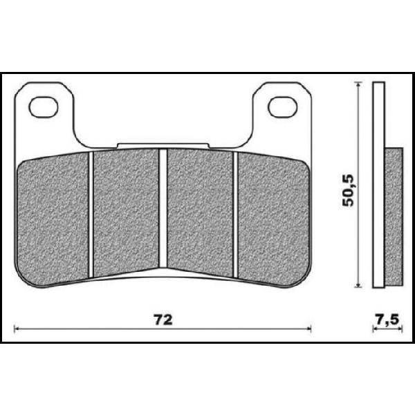 Brenta Klocki Hamulcowe Kh379 Spiek Metaliczny Złote Przód Ft 4117