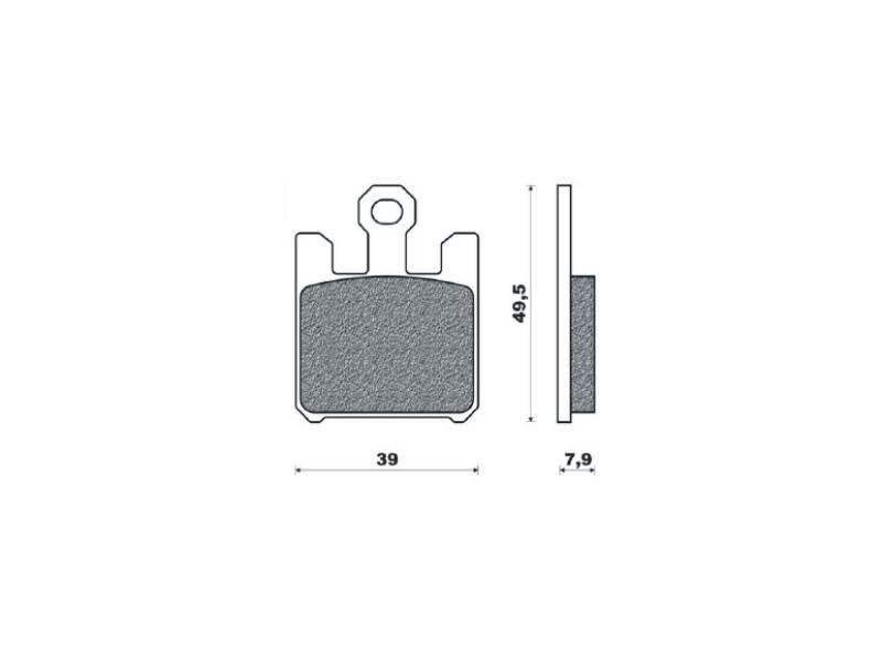 Brenta Klocki Hamulcowe Kh369/4 Spiek Metaliczny Złote Ft 4119