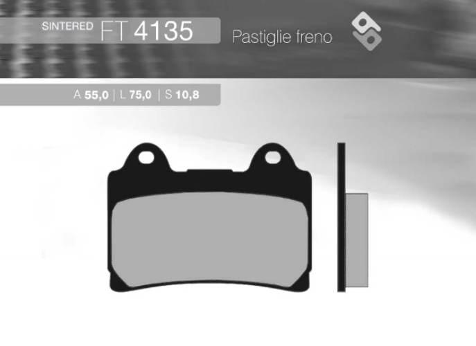 Brenta Klocki Hamulcowe Kh123 Spiek Metaliczny Yamaha Złote Ft 4135