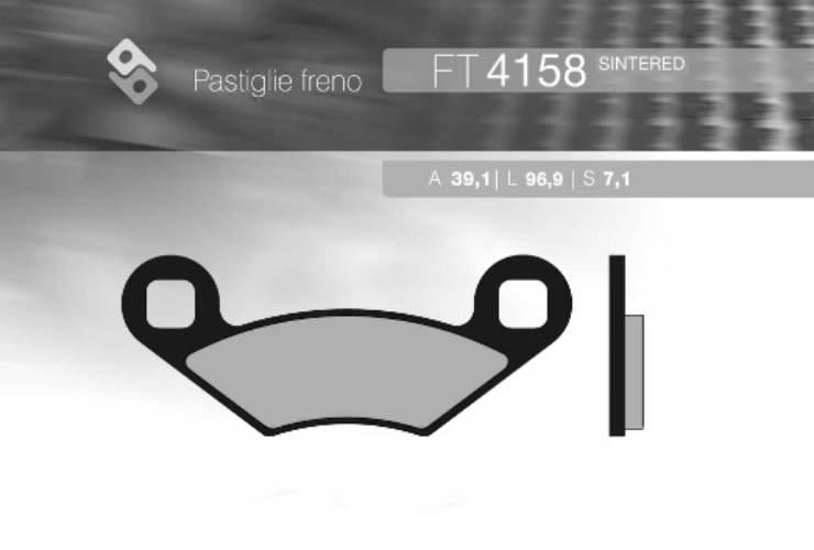 Brenta Klocki Hamulcowe Kh159 Spiek Metaliczny Złote Polaris 39,1X96,9X7,1