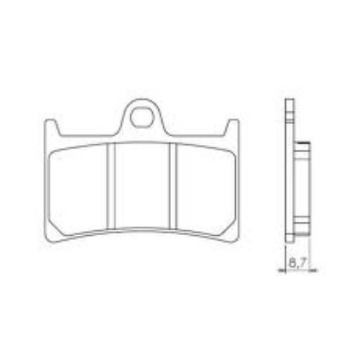 Brenta Klocki Hamulcowe Kh252 Kh380 Ceramic Ft 5094