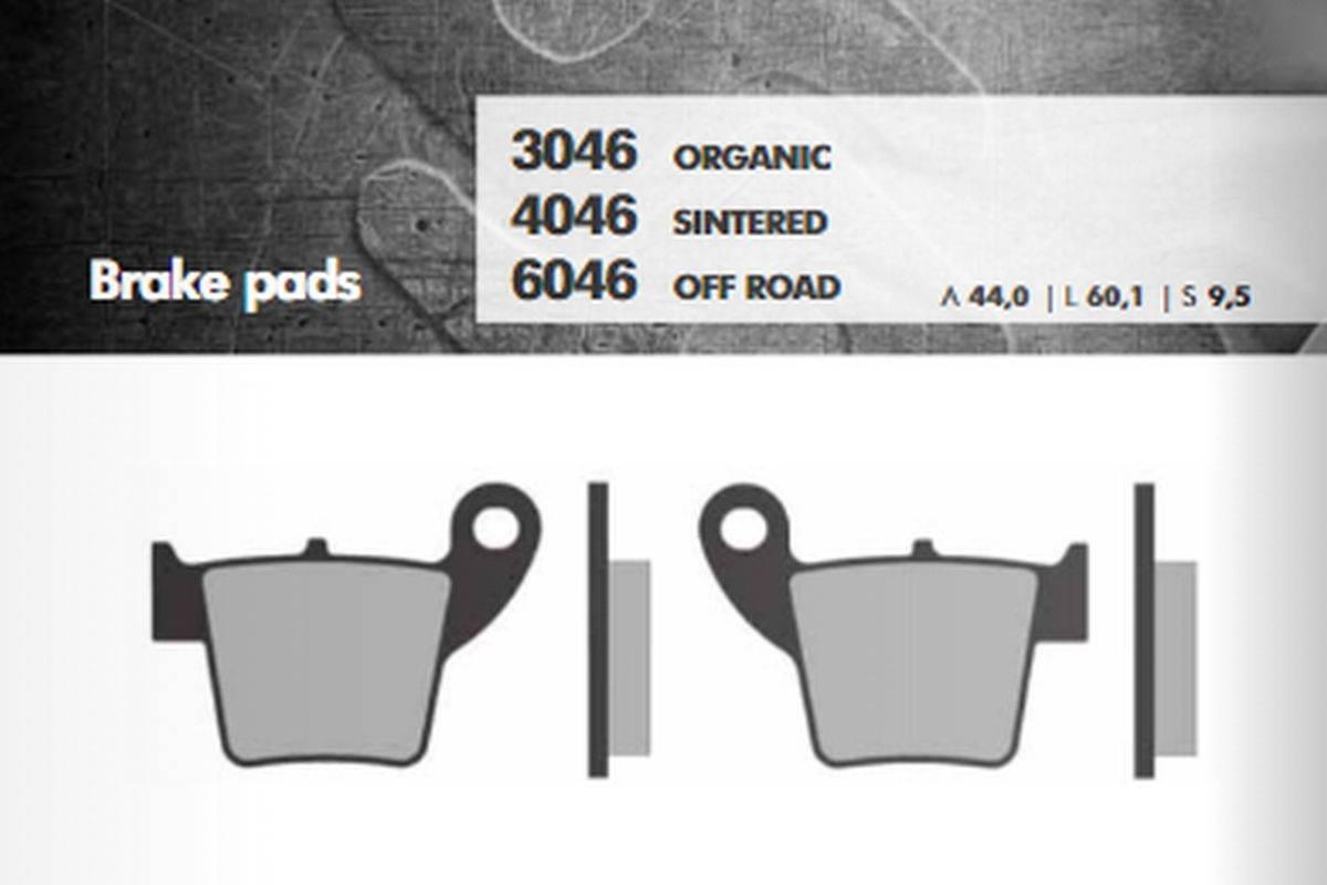 Brenta Klocki Hamulcowe Kh346 Spiek Metaliczny Złote Off Road Honda Cr/Crf